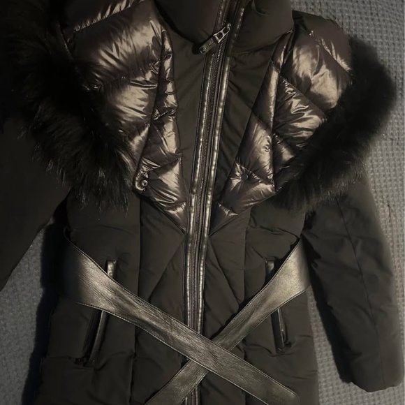 Rudsak. Size small. Black with black fur hood - Picture 1 of 8